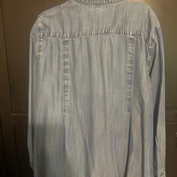 J. Jill Dark Blue Denim Top - Picture 3 of 10